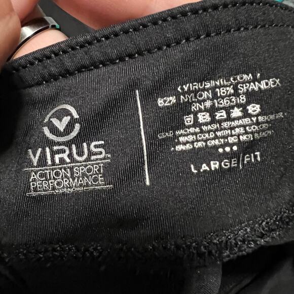 Virus Leggings Women's Large Action Sport Performance Compression - Picture 6 of 9